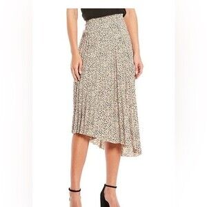 Sanctuary Pleated Mini Leopard Print Skirt 2X NWT